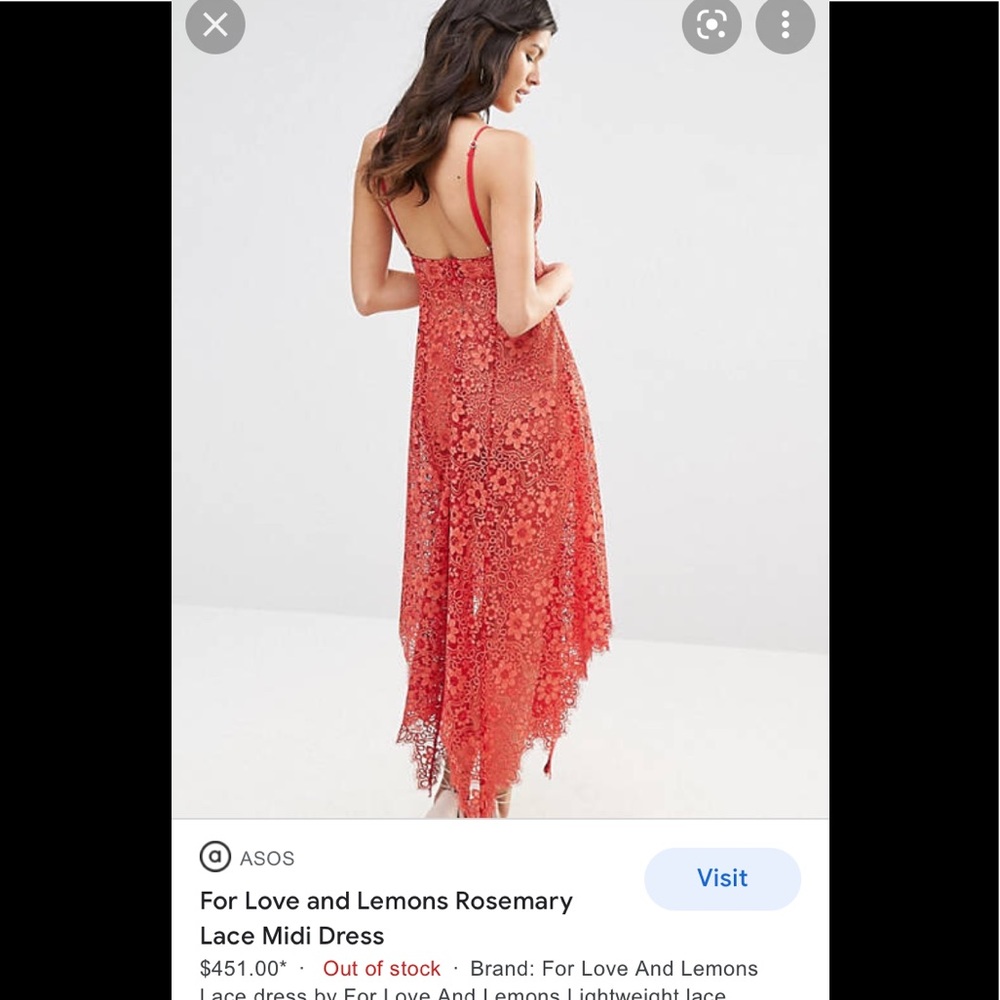 EUC For Love and Lemons Rosemary Dress sz S - Picture 5 of 13